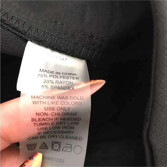 Black Slacks straight leg pant by Vince Camuto the Dallas pant - Picture 7 of 10